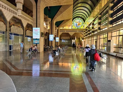 Железнодорожный вокзал Самарканд, железнодорожный вокзал, ул. Абу Рейхана  Беруни, 3, Самарканд — Яндекс Карты