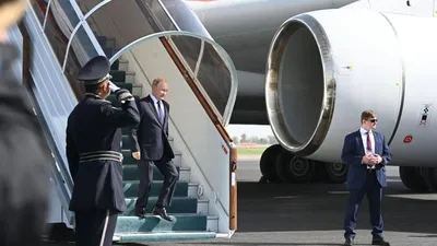 Путин прилетел на саммит ШОС в Самарканд