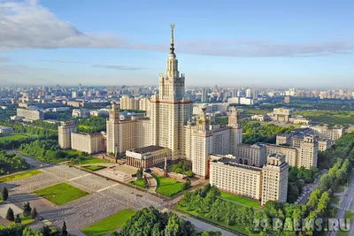 Аэрофотосъемка центрального здания МГУ - Интересные фото