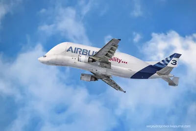 Удивительный самолет Airbus A300-600ST (BELUGA)