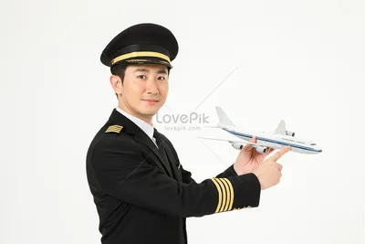 Капитан пилот держит модель самолета изображение_Фото номер 501370544_JPG  Формат изображения_ru.lovepik.com