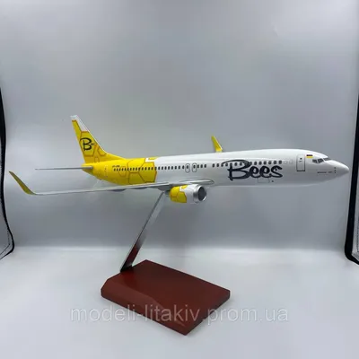 Купить Модель самолета Boeing 737-800 Bees Airlines Reg: UR-UBA, цена 3200  грн — Prom.ua (ID#1514902714)