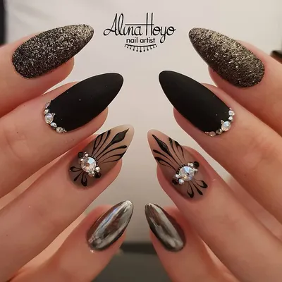📎Мастер @alinahoyonailartist🔝🔝🔝 @nail_manicure_makeup Девочки, не  забывайте ставить лайк💋 и подписаться)))… | Almond acrylic nails, Gel  nails, Nail art designs
