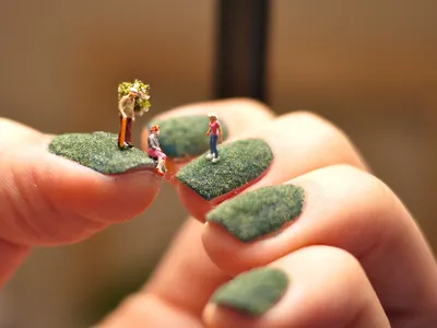 Самые красивые маленькие ногти в мире (61 фото)