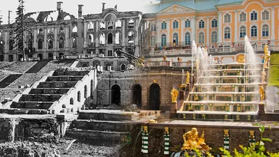 До и после: дворцы Санкт-Петербурга, разрушенные нацистами (ФОТО) - Узнай  Россию