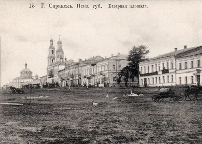 Саранск (Саранск, город). Петропавловский мужской монастырь, фотография.  архивная фотография Фото 1900-х гг., источник: pastvu.com/p/943165