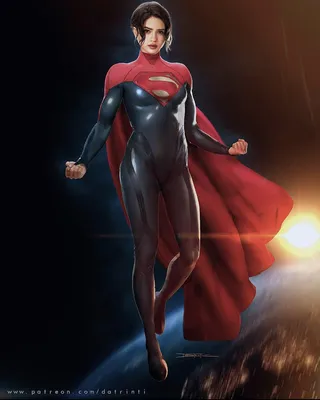 ФАНАРТ: Саша Калле в роли Супергёрл (иллюстрация Датринти): r/DC_Cinematic