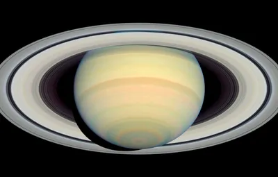 Обои фото, планета, Сатурн, орбита, Saturn, наса, Cassini, кассини картинки  на рабочий стол, раздел космос - скачать