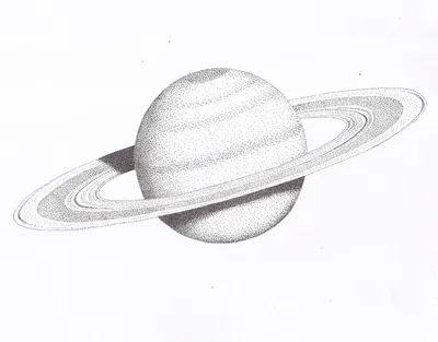 Рисунок планеты сатурн карандашом - 66 фото