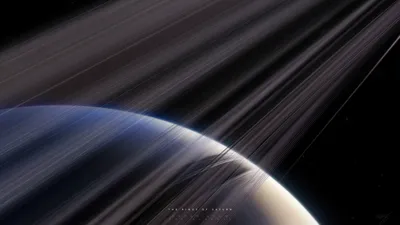 Обои Кольца Сатурна, картинки - Обои для рабочего стола Кольца Сатурна фото  из альбома: (космос)