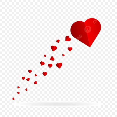 Эффект сердца от маленького до большого иллюстрации PNG , Любовь, Валентин,  сердце PNG картинки и пнг рисунок для бесплатной загрузки