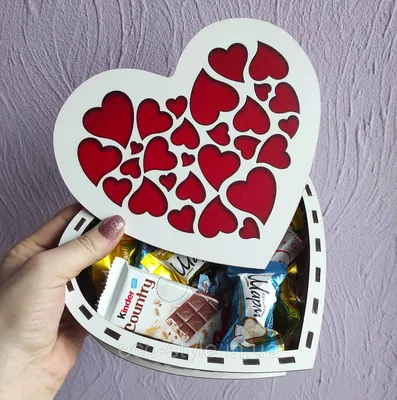 Купить Подарочная коробка Сердце. 20 см Бокс для конфет \