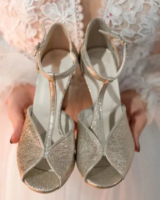 Silver Shoes Are the Wedding Accessory of The Moment