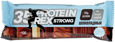 ➤ ProteinRex протеиновый батончик Strong 35%, 100 г, 12 шт. отзывы  покупателей — 80 честных отзывов!