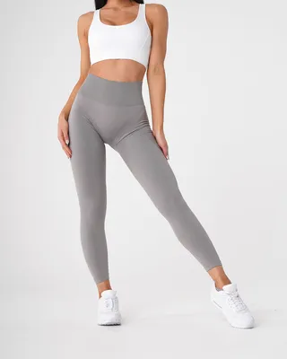 NVGTN Solid Seamless Leggings - Light Grey |