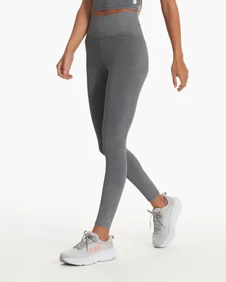 Alosoft High-Waist 7/8 Highlight Legging - Dark Heather Grey | Alo Yoga