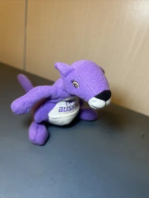 2009 AUSSIE SHAMPOO ADVERTISEMENT MASCOT PLUSH DOLL FIGURE PURPLE KANGAROO  | eBay