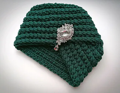 шапочка-чалма спицами узором французская резинка | Вязание шляп, Идеи для  вязания, Выкройка шляпы