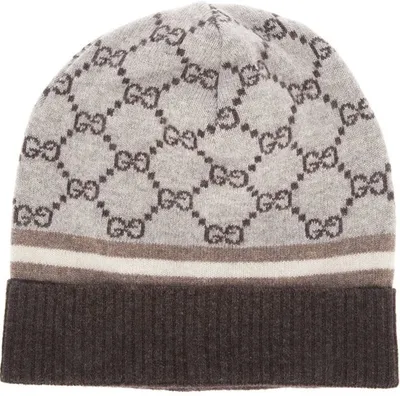 GUCCI: hat in fabric with GG jacquard monogram - Beige | Gucci hat  4817743HC65 online at GIGLIO.COM