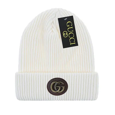 GUCCI: beanie hat in cotton and wool with GG Supreme pattern - Brown | Gucci  hat 574720 4K208 online at GIGLIO.COM
