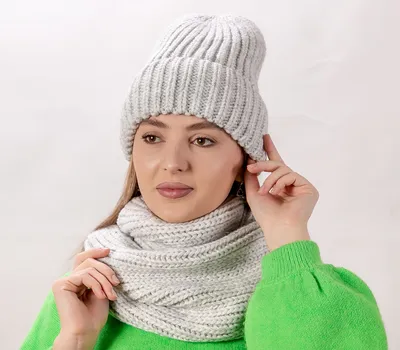 Купить Комплект (шапка, снуд) женский в Москве | Магазин головных уборов