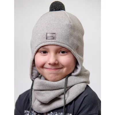 Комплект шапка + снуд Sokoke платина - купить в Новосибирске, цена 1380 в  интернет-магазине “Детские покупки”.