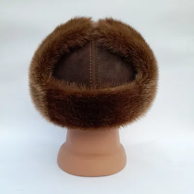 Мужская шапка ушанка из натурального меха выдры коричневого цвета  (ID#1494484971), цена: 2680 ₴, купить на Prom.ua