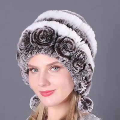 Купить Аксессуары, шапки из волос кролика выдры, эластичные осенне-зимние  резинки для волос, женские зимние шапки для женщин и девочек | Joom