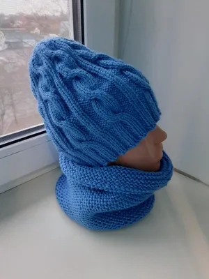 Купить шапку с шарфом для мальчика