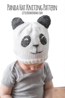 Red Heart Kids Knit Panda Hat Pattern | Yarnspirations