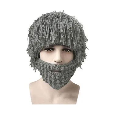 Зимняя шапка викинга RESTEQ с дредами и средней длины бородой Серая  (ID#866939836), цена: 795 ₴, купить на Prom.ua