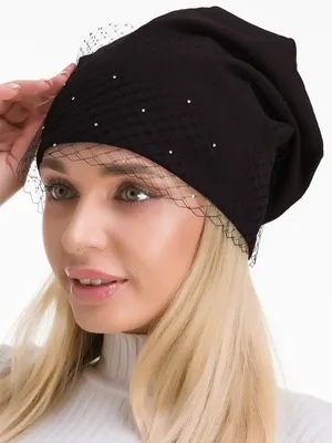 Женская шапка с вуалью Mak pink– купить по доступной цене в  интернет-магазине – BEZET