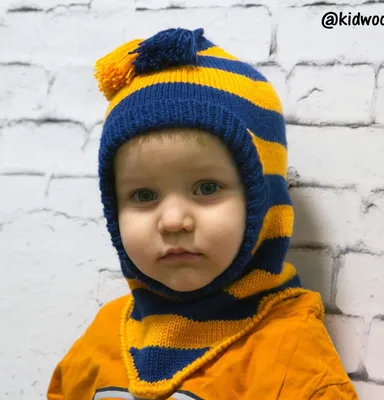 Шапка шлем для мальчика вязаная – купить в интернет-магазине HobbyPortal.ru  с доставкой