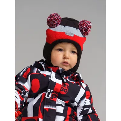Шапка-шлем с ушками для малышей цвет: серо-синий, артикул: 3809003305 –  купить в интернет-магазине sela