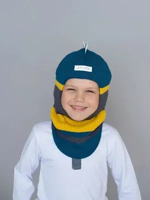 Шапка-шлем для мальчика Crockid КВ 20215/ш темно-синий | купить, отзывы,  цена
