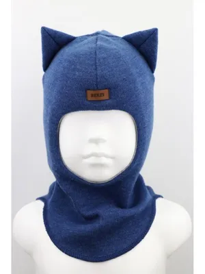 Журавлик Шапка-шлем для малыша зима детская для мальчика теплая