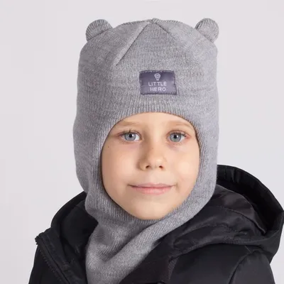 Купить Шапка-шлем для мальчика зима за 1620р. с доставкой