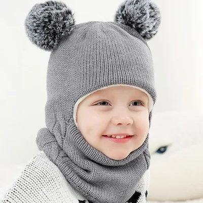Шапка-шлем с ушками кошка, цвет серый, размер 46-50 купить в Чите Шлемы и  балаклавы для малышей в интернет-магазине Чита.дети (7390936)