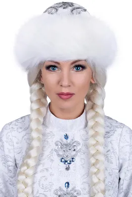 Шапка Снегурочки белая - купить за 4000 руб: недорогие головные уборы в СПб