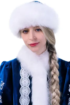 Комплект Снегурочки (шапка, муфта) (Цв: Белый-Бирюзовый ) - купить в  Москве, цены на Мегамаркет