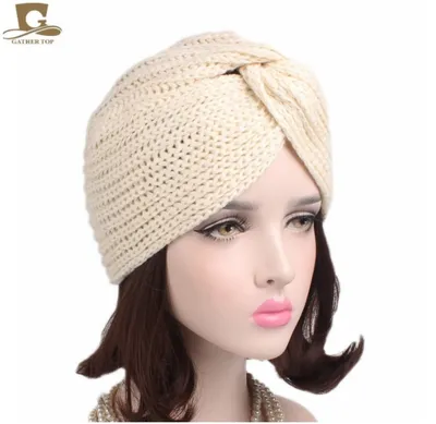 Black Turban Hat for Men