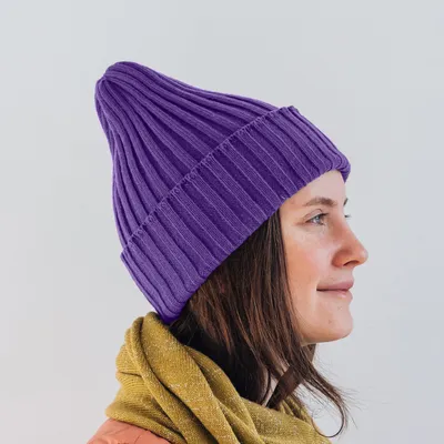 Вязаная шапка с помпоном – Купить вязаную шапку с помпоном