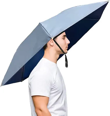 Большая шапка-зонт для мужчин и женщин, шляпа рыбалки с эластичной  резинкой, складная непромокаемая шапка-зонтик, 95 см | AliExpress