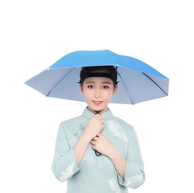 Hands-Free Rainbow Umbrella Hats in Bulk | Windy City Novelties