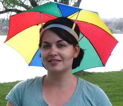 Adults Multicolor Umbrella Hat - Discontinued