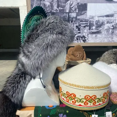 Меховая шапка из норки и чернобурки \"Бон\" (серая) (ID#736920745), цена:  2300 ₴, купить на Prom.ua