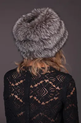 Роскошня меховая шапка из чернобурки, модель Джессика Т434 - магазин шуб  Diana Furs
