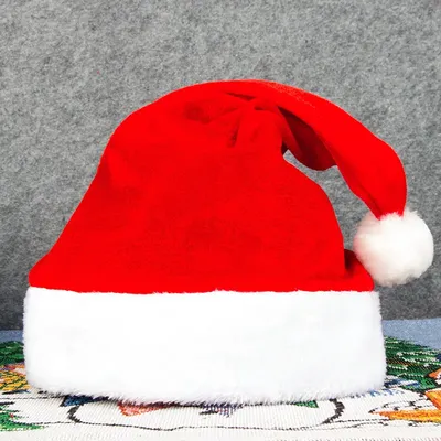 Новогодняя шапка Деда Мороза, колпак Санта Клауса купить по низким ценам в  интернет-магазине Uzum (790261)