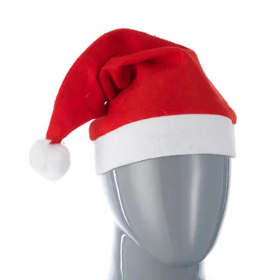 Новогодняя шапка Деда Мороза светящаяся с длинными завязками, шевелятся усы  - Moredobra