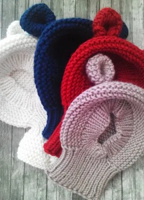 Вязаная шапка для новорожденного мальчика на осень и весну голубая купить  за 190 руб. в интернет-магазине Детский Лес с быстрой доставкой
